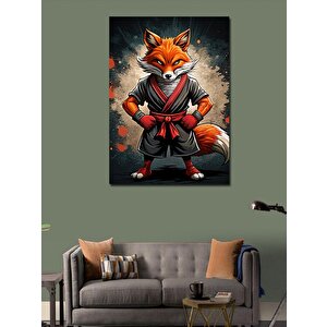 Kanvas Tablo Dövüşçü Tilki 70x100 cm