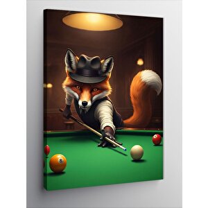 Kanvas Tablo Bilardo Tilkisi 100x140 cm