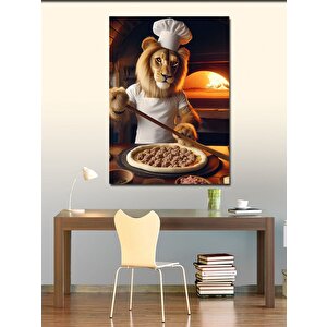Kanvas Tablo Lahmacun Yapan Aslan 70x100 cm
