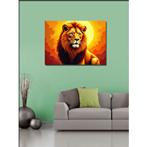 Kanvas Tablo Aslan Güneş Işığında 100x140 cm