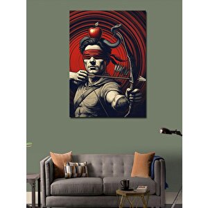 Kanvas Tablo Hedef Alan Asker 100x140 cm