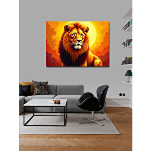 Kanvas Tablo Aslan Güneş Işığında 70x100 cm