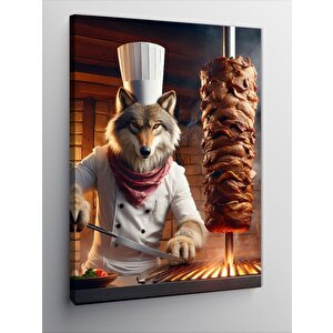 Kanvas Tablo Döner Ustası Tilki 100x140 cm