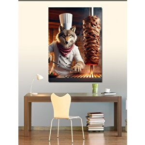Kanvas Tablo Döner Ustası Tilki 100x140 cm
