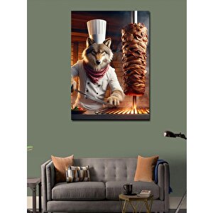 Kanvas Tablo Döner Ustası Tilki 100x140 cm