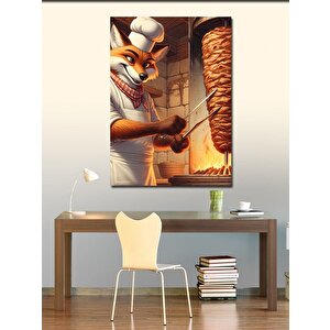 Kanvas Tablo Sinsi Tilki Dönerci 70x100 cm