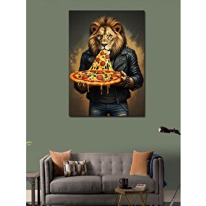 Kanvas Tablo Pizza Seven Aslan 100x140 cm