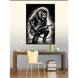 Kanvas Tablo Rockçı Aslan 100x140 cm