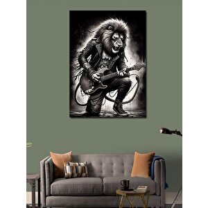 Kanvas Tablo Rockçı Aslan 100x140 cm