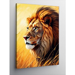 Kanvas Tablo Ormanın Kralı Aslan 50x70 cm