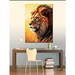 Kanvas Tablo Ormanın Kralı Aslan 50x70 cm