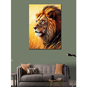 Kanvas Tablo Ormanın Kralı Aslan 50x70 cm