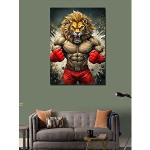 Kanvas Tablo Sepet Tutan Tilki 50x70 cm
