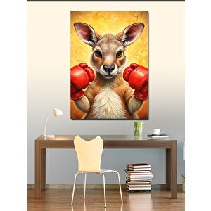 Kanvas Tablo Boksör Kanguru 70x100 cm