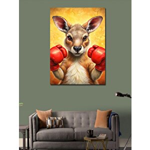 Kanvas Tablo Boksör Kanguru 70x100 cm
