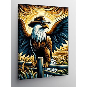 Kanvas Tablo Kartal Figürü 50x70 cm