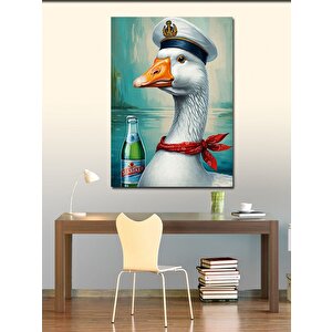 Kanvas Tablo Maden Suyuyla Ördek 100x140 cm
