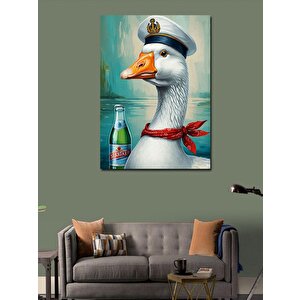 Kanvas Tablo Maden Suyuyla Ördek 100x140 cm