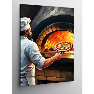 Kanvas Tablo Pizza Fırıncısı 70x100 cm