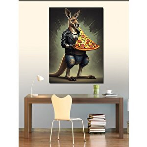 Kanvas Tablo Pizza Tutan Kanguru 50x70 cm
