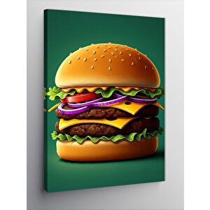 Kanvas Tablo Dev Hamburger 50x70 cm
