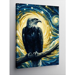 Kanvas Tablo Gece Kartalı 100x140 cm