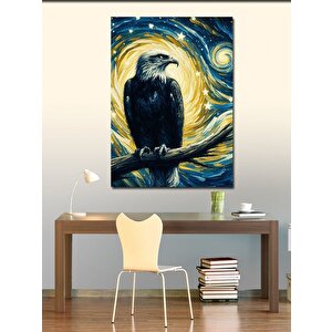 Kanvas Tablo Gece Kartalı 100x140 cm