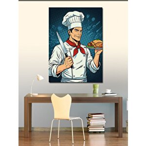 Kanvas Tablo Pizza Ustası Aşçı 50x70 cm