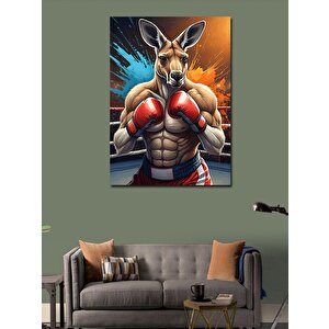 Kanvas Tablo Kaslı Kanguru 70x100 cm