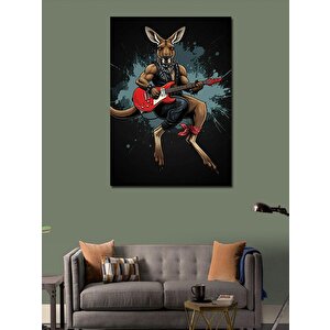 Kanvas Tablo Rockçı Kanguru 100x140 cm