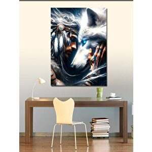 Kanvas Tablo Kurt Bakışı 70x100 cm