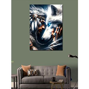 Kanvas Tablo Kurt Bakışı 70x100 cm