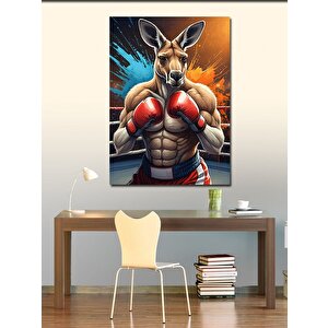 Kanvas Tablo Kaslı Kanguru 50x70 cm