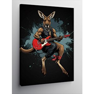 Kanvas Tablo Rockçı Kanguru 50x70 cm