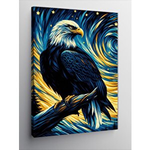 Kanvas Tablo Sanatsal Kartal 50x70 cm