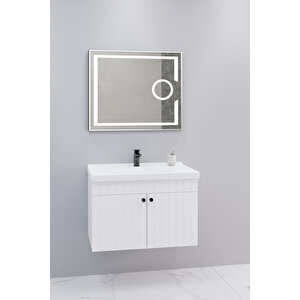 Avien 80 Cm Banyo Dolabı Kiev Aynalı - Boy Dolap Hariç Beyaz