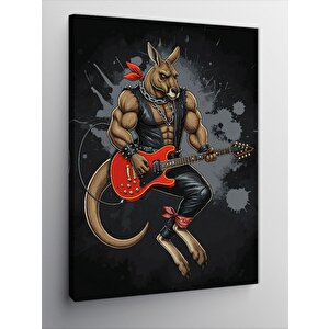 Kanvas Tablo Rockçı Kanguru 50x70 cm
