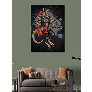 Kanvas Tablo Rockçı Kanguru 50x70 cm
