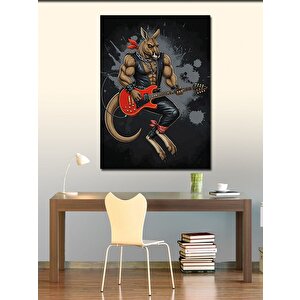 Kanvas Tablo Rockçı Kanguru 100x140 cm