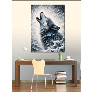 Kanvas Tablo Uluyan Kurt 50x70 cm