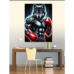 Kanvas Tablo Boksör Kurt 70x100 cm