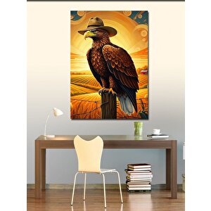 Kanvas Tablo Tarladaki Kartal 70x100 cm