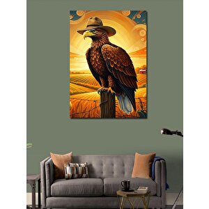 Kanvas Tablo Tarladaki Kartal 70x100 cm