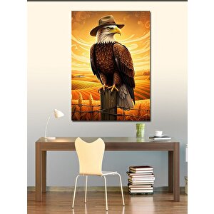 Kanvas Tablo Tarladaki Kartal 70x100 cm