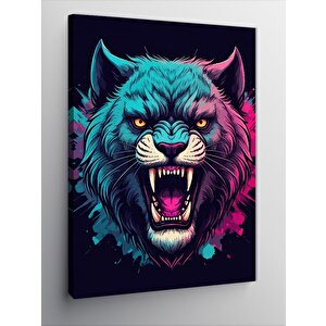 Kanvas Tablo Neon Kurt 70x100 cm