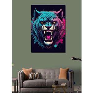 Kanvas Tablo Neon Kurt 70x100 cm