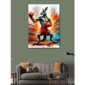 Kanvas Tablo Boksör Kanguru 70x100 cm