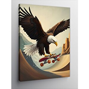 Kanvas Tablo Kaykaylı Kartal 50x70 cm