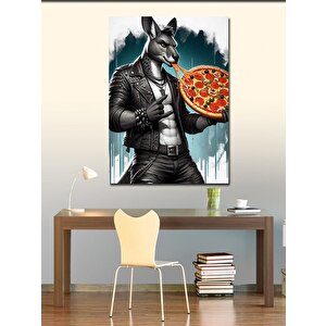 Kanvas Tablo Pizza Tutan Kanguru 50x70 cm