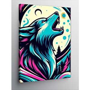 Kanvas Tablo Neon Kurt 50x70 cm